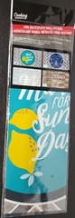 STOVE BACKSPLASH STICKER/WALL DECAL(30″x18″)FRUITS,LEMONS,MADE FOR SUNNY DAYS,GR