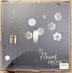 Wall 3rd Flower Decoration For any Room. Very Pretty. Brand New!