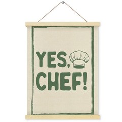 Shrago Yes Chef Wall Art, Vintage Green Chef Cooks Quote Poster Hanger Frame …