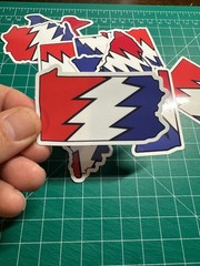 Pennsylvania Stealie – Grateful Dead – Laminated Vinyl Sticker 3″x2.5″
