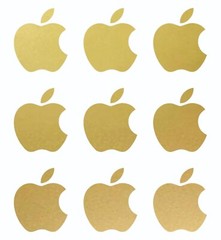 Small Apple logo Vinyl Decals Phone Laptop Small Stickers Apple Set of 12