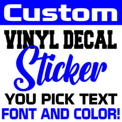 Personalized Custom Vinyl Lettering Decal Sticker Window Text Name Car Wall Door