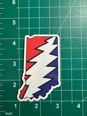 Indiana Stealie – Grateful Dead – Laminated Vinyl Sticker 2″x3″