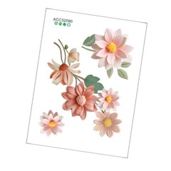 Flower Pattern Wall Decal Switches Sticker Easy to Apply and Remove for Any Room