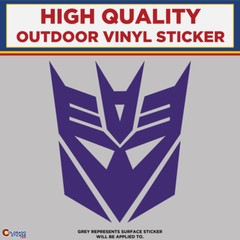 Decepticon Die Cut , High Quality Vinyl Sticker Decals