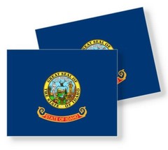 Idaho State Flag – Set of 4 Vinyl Sticker / Adhesive Decals Various Sizes