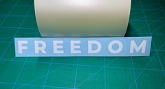 FREEDOM Decal Vinyl Transfer Sticker Die Cut Car Window Laptop Charlie Kirk