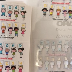 custom clear stickers with logo waterproof clear sticker white on clear label