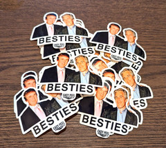 “BESTIES” Sticker Pack Donald Trump w/ Jeffrey Epstein Files Anti-Trump Stickers