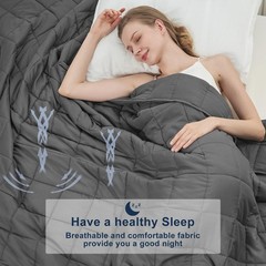 Weighted Blanket for Adults 20lbs, 88″x104″, King Size Cooling Heavy Throw Bl…