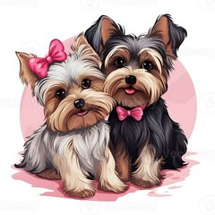 Terrier Friends Sticker Decal Laptop Wall Mirror Cup Tumblr Locker Bin