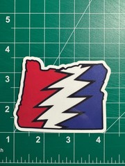 Oregon Stealie – Grateful Dead – Laminated Vinyl Sticker 3″x2.5″