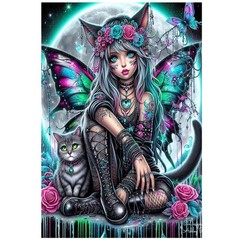 Gothic Butterfly Fairy Sticker Decal Laptop Wall Mirror Cup Tumblr Locker Bin