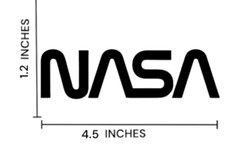 NASA Astronaut Sublimations Iron Stickers T-shirt Hoodies Jackets Hats (3 Pack)