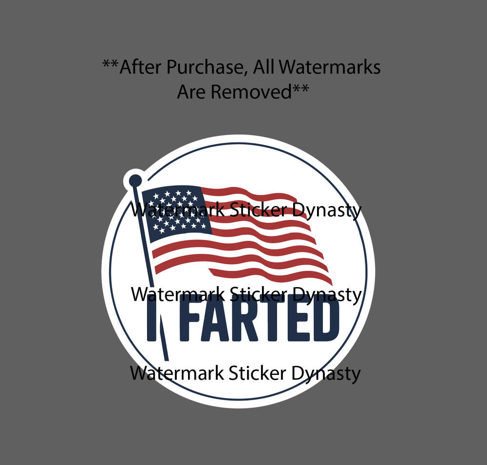 I Farted Sticker Waterproof Decal USA America I Voted Politics Voting Gift NEW
