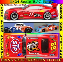 Clear Matte Vinyl Sticker Sheet 106-R/C MODEL Decal fits 1/24-1/16 Scale DIE CUT