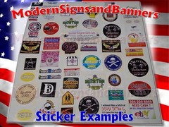 50 3×3 Custom Printed Full Color Outdoor Vinyl Car Bumper Sticker Decal Die Cut