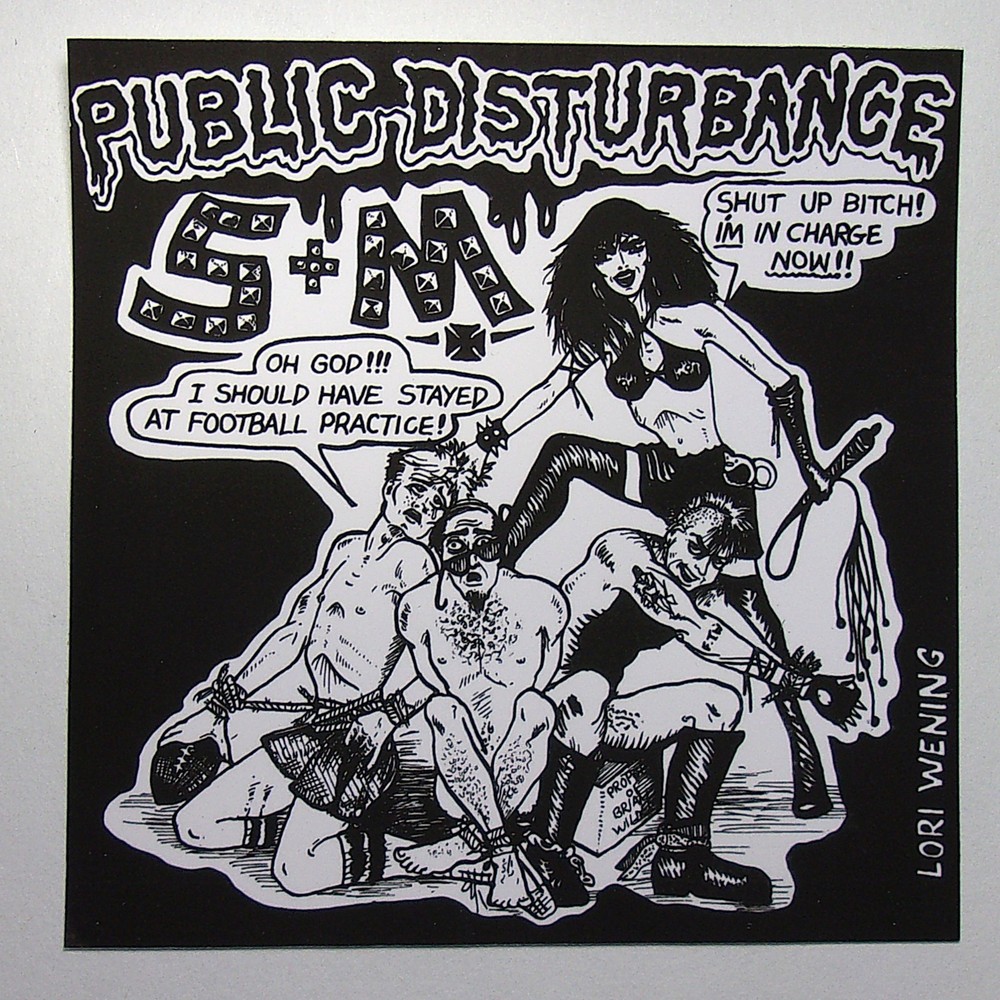 Punk Rock Sticker – Public Disturbance Muth Records Ramones Dead Kennedy’s Fear