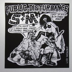 Punk Rock Sticker – Public Disturbance Muth Records Ramones Dead Kennedy’s Fear