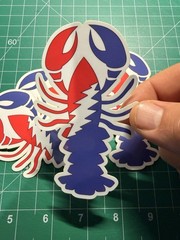 Stealie Lobster – Grateful Dead – Laminated Vinyl Sticker – 2.5″x4.5″