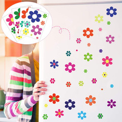 12 Sheets Daisy Stickers Flower Car Decals Self Adhesive Vinyl Retro Butterfly F
