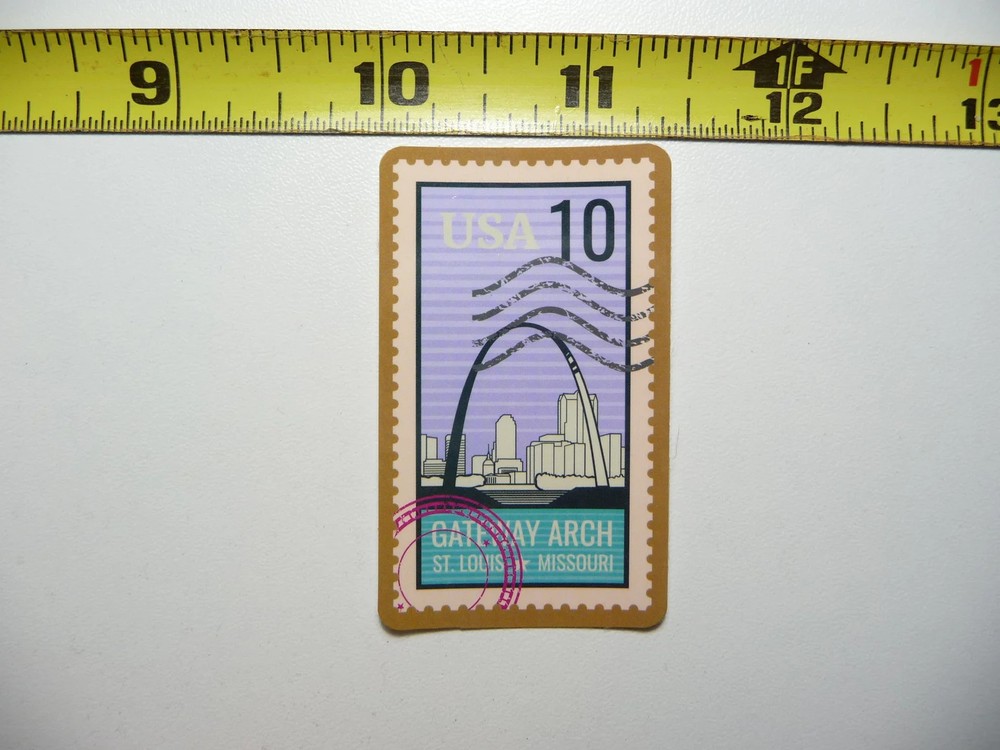 GATEWAY ARCH SAINT ST LOUIS MISSOURI SMALL STICKER DECAL ART ARTWORK