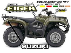 Suzuki Eiger 400 4×4 OEM ATV Camo Tank decal sticker emblem King Quad QuadRunner