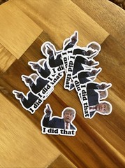 Trump I DID THAT Stickers Decals Car Gas Pump Stickers Station 2″ Stickers