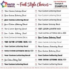 Custom Vinyl Decal Sticker Window Lettering Personalized Wall Name Text Stickers