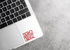 0% Liberal Zero Percent Decal Sticker Trump MAGA Make America Great Political US