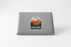 Pikes Peak Colorado Sticker Decal Vinyl Die-Cut Symbolic Landmark Design