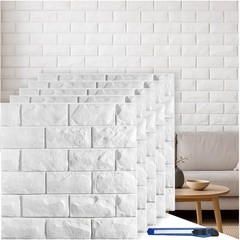 Printable 3D Faux Brick Panels – Waterproof Peel & Stick Decor for Any Room
