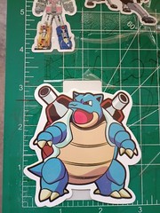 POKEMON STICKER XBLASTOISE 3X3 INCHES STICKER X VYNIL DIE CUT STICKER HIGH GLOSS