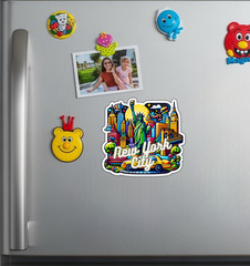 New York City NYC Fridge Magnet or Laptop Sticker