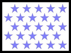 Polka Dot Stars Vinyl Decals Waterproof Outdoor Multiple Colors and Sizes