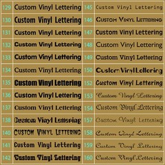 Personalized Decal Customized Sticker Vinyl Lettering Numbers Name Business