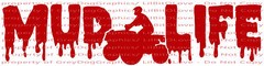 MUD LIFE 22.5 x 5.6 QUAD FOUR WHEELER 4 VINYL DECAL MUDDING BOGGING BOG STICKER