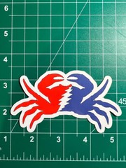 Stealie Crab – Grateful Dead – Laminated Vinyl Sticker – 2″x3″