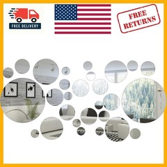 Versatile Waterproof 32-Piece Acrylic Mirror Wall Decals Perfect for Any Room