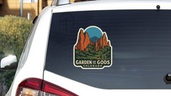 Garden of the Gods Colorado Sticker Decal Vinyl Die-Cut Symbolic Landmark Design