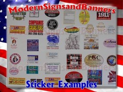 50 3×3 Custom Printed Full Color Outdoor Vinyl Car Bumper Sticker Decal Die Cut