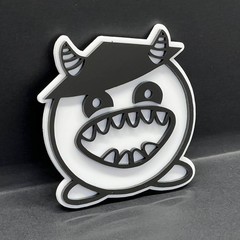 Custom LOGO company Emblem – Acrylic Car Badge w/ Your Text MULTICOLOR