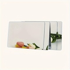 Removable Rectangle Mirror Tile Peel And Stick Living Room Dorm Hanging Decor