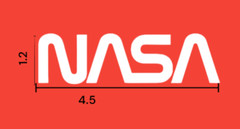 NASA Astronaut Sublimations Iron Stickers T-shirt Hoodies Jackets Hats (3 Pack)