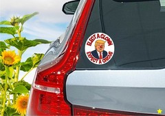 Anti Trump Elect a Clown Expect Circus Decal Sticker Nose MAGA Political Newsom