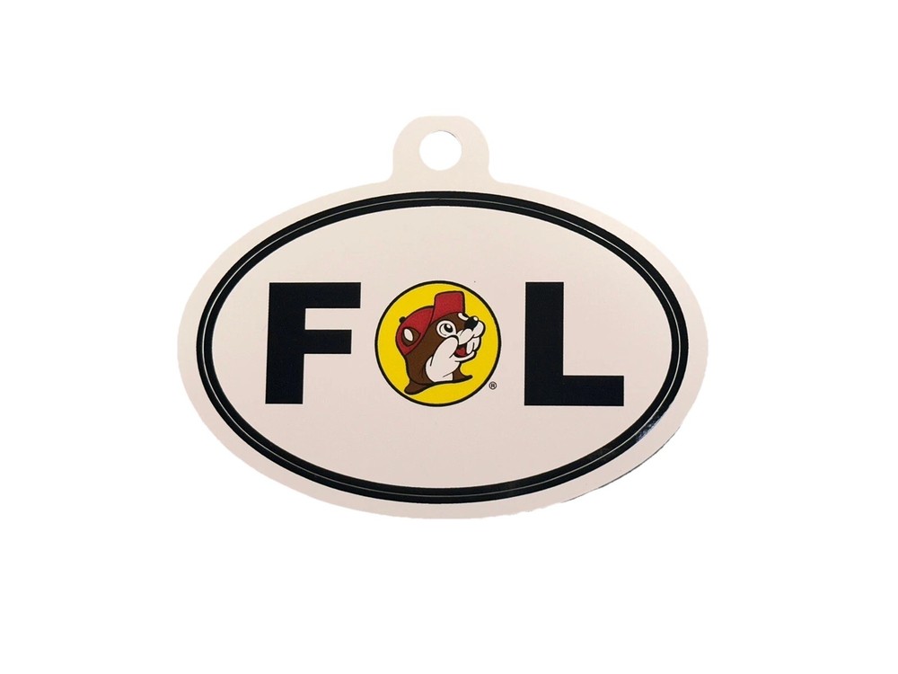 NEW Buc-ee’s Beaver Logo Florida 4″ Oval Decal Sticker •Free Shipping
