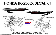 2008 Honda TRX250EX Decal Graphic Sticker OEM kit Plastic Set 250 EX ATV Quad