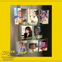 Columbo Villians and Killers Fridge Magnets 2.25″ x 3.0″ Vintage TV Show