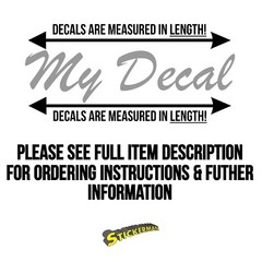 Custom Personalized Vinyl Text Decal Sticker for Car Truck Boat Wall Tumbler