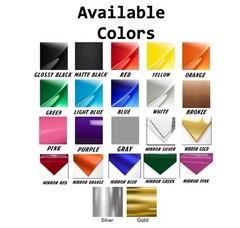 Custom Lazer Cut Car Acrylic Emblem Badge MULTI COLOR Customized Text Names